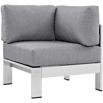 Modway EEI-2264 Shore Outdoor Patio Aluminum Corner Sofa Modway