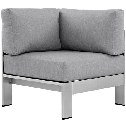 Modway EEI-2264 Shore Outdoor Patio Aluminum Corner Sofa Modway