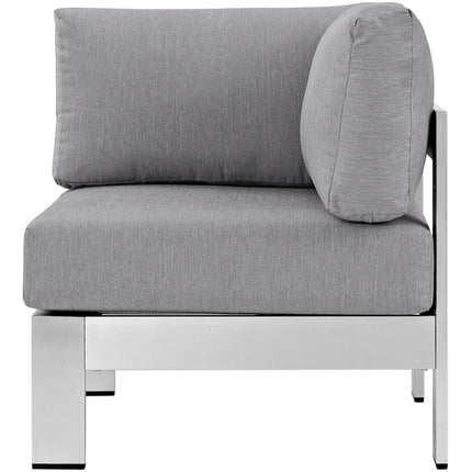 Modway EEI-2264 Shore Outdoor Patio Aluminum Corner Sofa Modway
