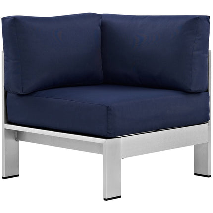 Modway EEI-2264 Shore Outdoor Patio Aluminum Corner Sofa Modway