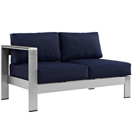 Modway EEI-2265 Shore Left-Arm Corner Sectional Outdoor Patio Aluminum Loveseat Modway