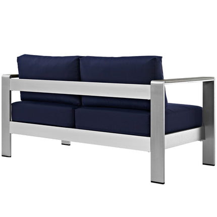 Modway EEI-2267 Shore Outdoor Patio Aluminum Loveseat - Plaza Home Decor