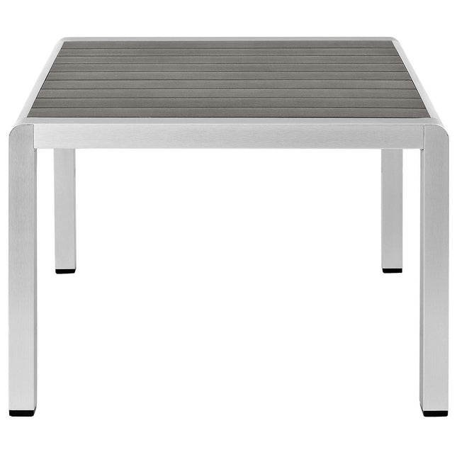 Modway EEI-2268 Shore Outdoor Patio Aluminum Coffee Table Modway