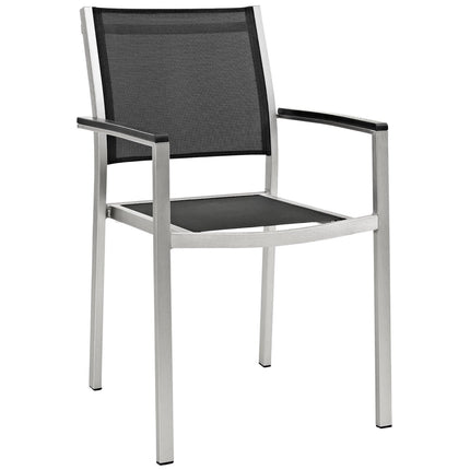 Modway EEI-2272 Shore Outdoor Patio Aluminum Dining Chair Modway