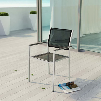 Modway EEI-2272 Shore Outdoor Patio Aluminum Dining Chair Modway