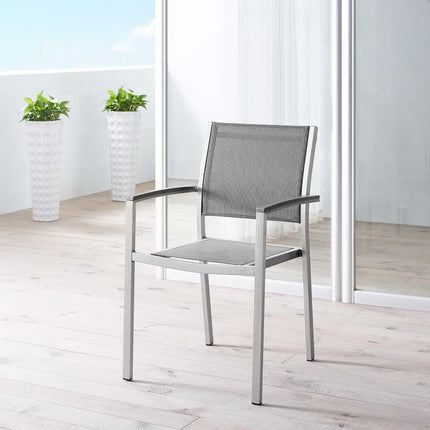 Modway EEI-2272 Shore Outdoor Patio Aluminum Dining Chair Modway