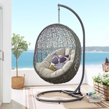 Modway EEI-2273 Hide Outdoor Patio Swing Chair With Stand Modway