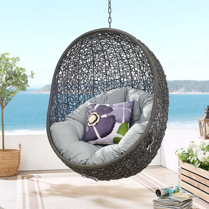 Modway EEI-2273 Hide Outdoor Patio Swing Chair With Stand Modway