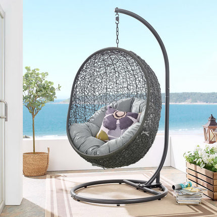 Modway EEI-2273 Hide Outdoor Patio Swing Chair With Stand Modway