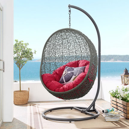 Modway EEI-2273 Hide Outdoor Patio Swing Chair With Stand Modway