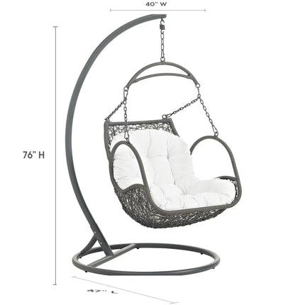 Modway EEI-2279 Arbor Outdoor Patio Wood Swing Chair Modway