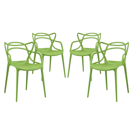 Modway EEI-2348 Entangled Dining Set Set of 4 Modway