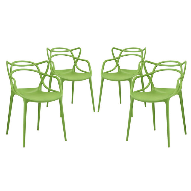Modway EEI-2348 Entangled Dining Set Set of 4 Modway