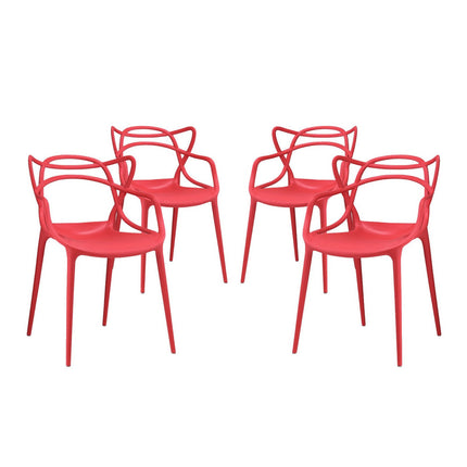 Modway EEI-2348 Entangled Dining Set Set of 4 Modway
