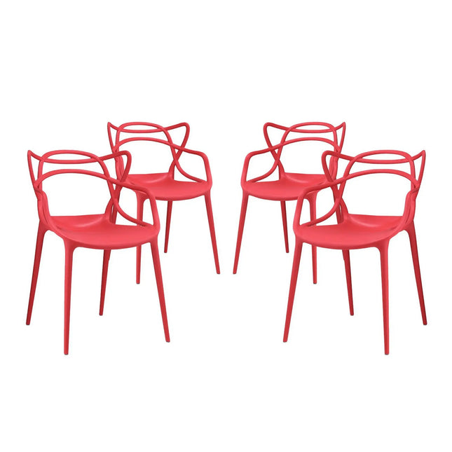 Modway EEI-2348 Entangled Dining Set Set of 4 Modway