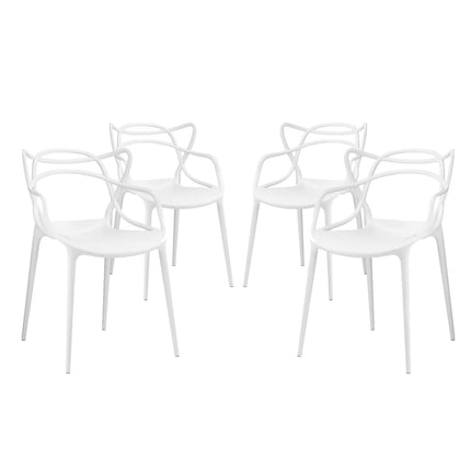 Modway EEI-2348 Entangled Dining Set Set of 4 Modway