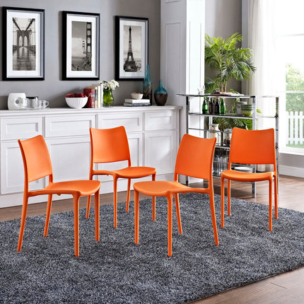 Modway EEI-2425 Hipster Dining Side Chair Set of 4 Modway