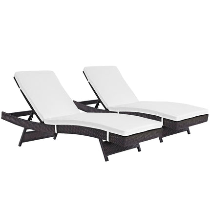 Modway EEI-2428 Convene Outdoor Patio Chaise Set of 2 Modway