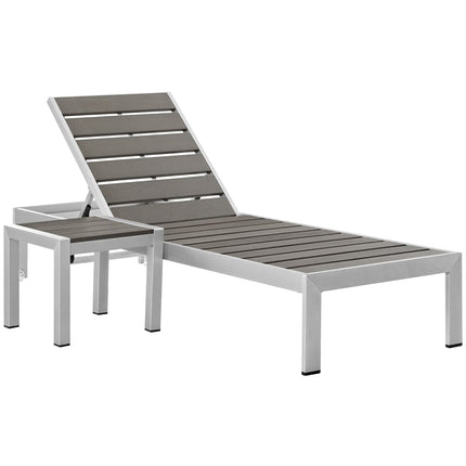 Modway EEI-2465 Shore 2 Piece Outdoor Patio Aluminum Set Modway