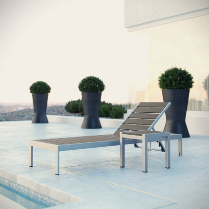 Modway EEI-2465 Shore 2 Piece Outdoor Patio Aluminum Set Modway