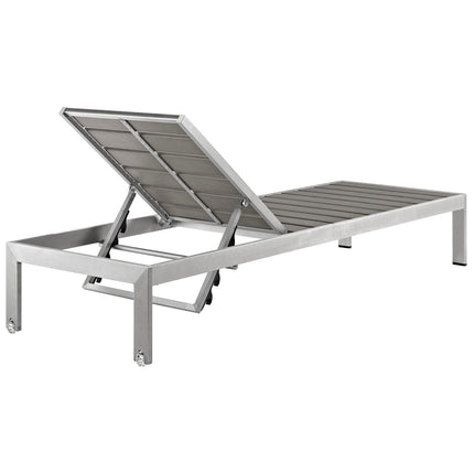 Modway EEI-2467 Shore Outdoor Patio Aluminum Chaise Set of 2 Modway