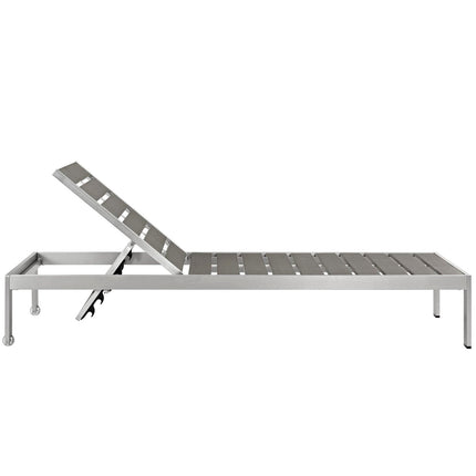 Modway EEI-2469 Shore Outdoor Patio Aluminum Chaise Set of 6 Modway