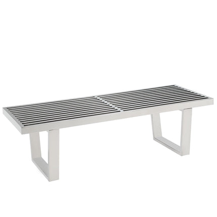 Modway EEI-247 Sauna 4' Stainless Steel Bench Modway