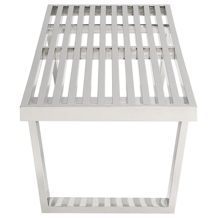 Modway EEI-247 Sauna 4' Stainless Steel Bench Modway