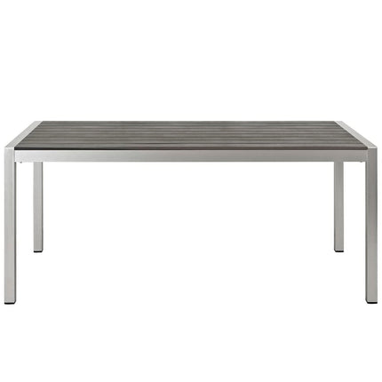 Modway EEI-2480 Shore 3 Piece Outdoor Patio Aluminum Dining Set Modway