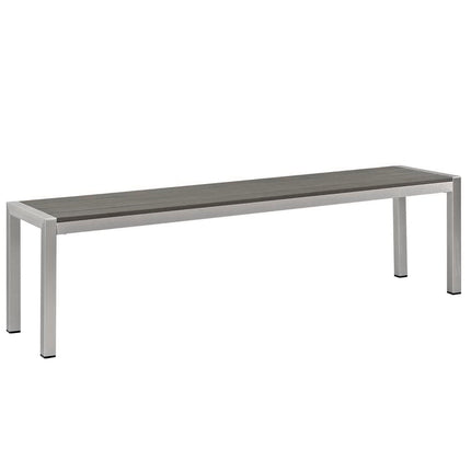 Modway EEI-2480 Shore 3 Piece Outdoor Patio Aluminum Dining Set Modway