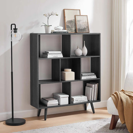 Modway EEI-2529 Transmit 7 Shelf Wood Grain Bookcase Modway