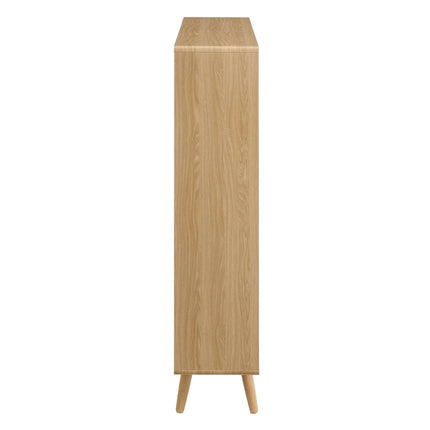 Modway EEI-2529 Transmit 7 Shelf Wood Grain Bookcase Modway