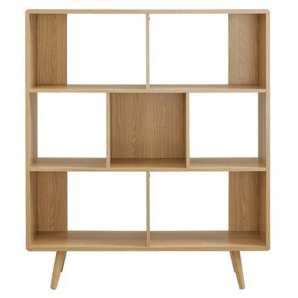 Modway EEI-2529 Transmit 7 Shelf Wood Grain Bookcase Modway