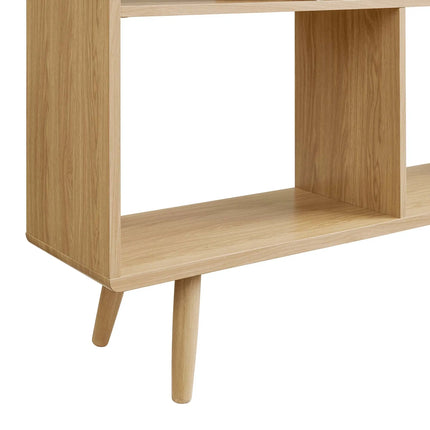 Modway EEI-2529 Transmit 7 Shelf Wood Grain Bookcase Modway