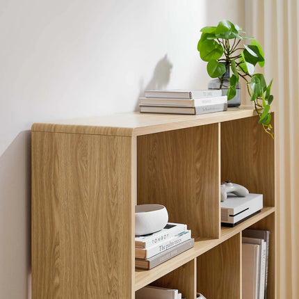 Modway EEI-2529 Transmit 7 Shelf Wood Grain Bookcase Modway