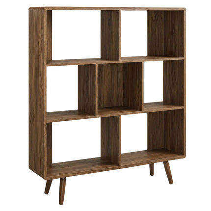 Modway EEI-2529 Transmit 7 Shelf Wood Grain Bookcase Modway