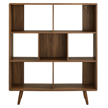 Modway EEI-2529 Transmit 7 Shelf Wood Grain Bookcase Modway