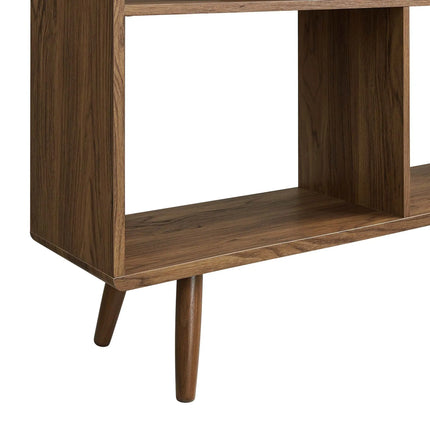 Modway EEI-2529 Transmit 7 Shelf Wood Grain Bookcase Modway