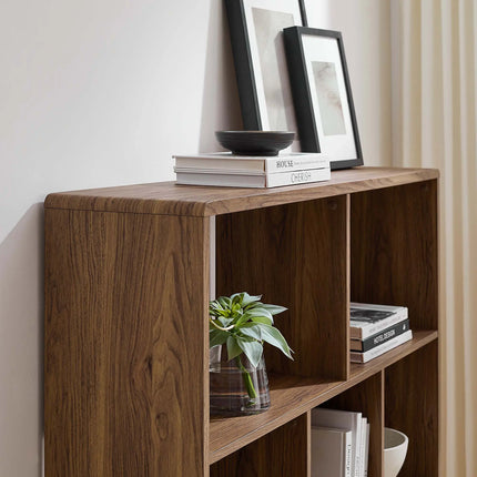 Modway EEI-2529 Transmit 7 Shelf Wood Grain Bookcase Modway