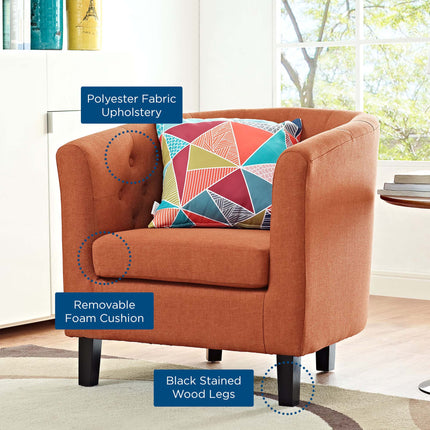 Modway EEI-2551 Prospect Upholstered Fabric Armchair Modway