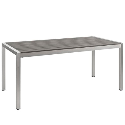 Modway EEI-2583 Shore 9 Piece Outdoor Patio Aluminum Dining Set Modway
