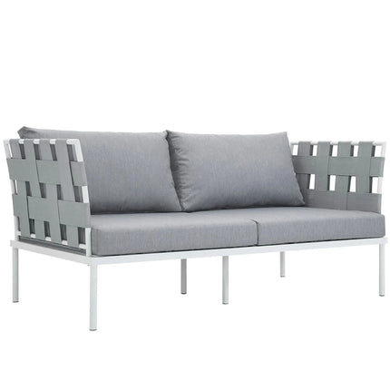 Modway EEI-2603 Harmony Outdoor Patio Aluminum Loveseat Modway