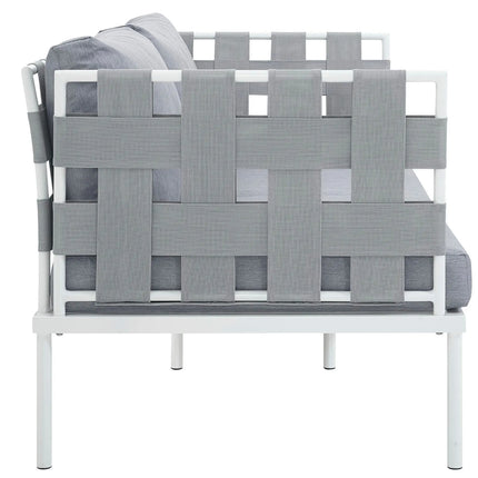 Modway EEI-2603 Harmony Outdoor Patio Aluminum Loveseat Modway
