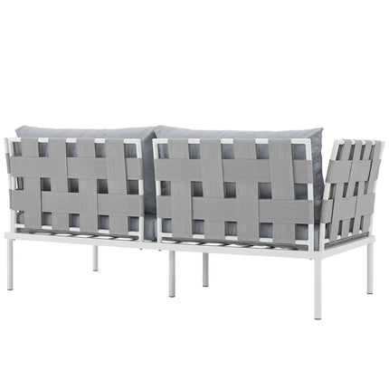 Modway EEI-2603 Harmony Outdoor Patio Aluminum Loveseat Modway