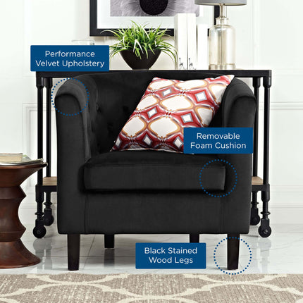 Modway EEI-2613 Prospect Performance Velvet Armchair Modway