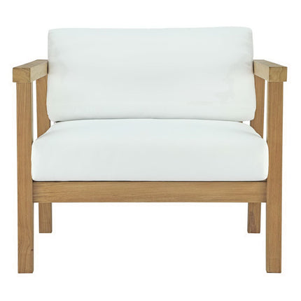 Modway EEI-3109 Bayport 6 Piece Outdoor Patio Teak Set Modway