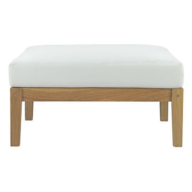 Modway EEI-2698 Bayport Outdoor Patio Teak Ottoman Modway
