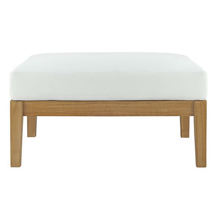 Modway EEI-2698 Bayport Outdoor Patio Teak Ottoman Modway
