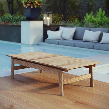 Modway EEI-2699 Bayport Outdoor Patio Teak Coffee Table Modway