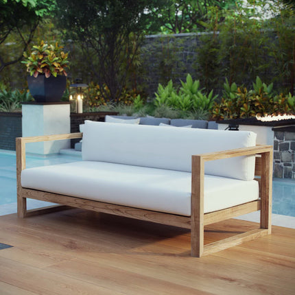 Modway EEI-2707 Upland Outdoor Patio Teak Sofa Modway